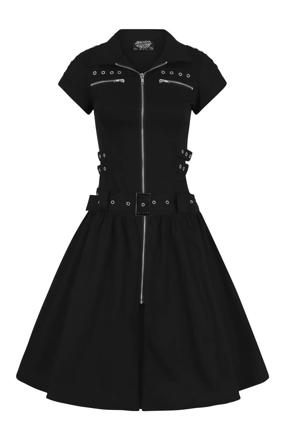 Black Emo Punk Long Dress